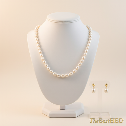 White Pearl Set - Pearl Background with Logo