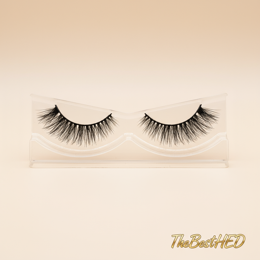 Toronto 3D Mink Lashes - Pearl Background with Logo
