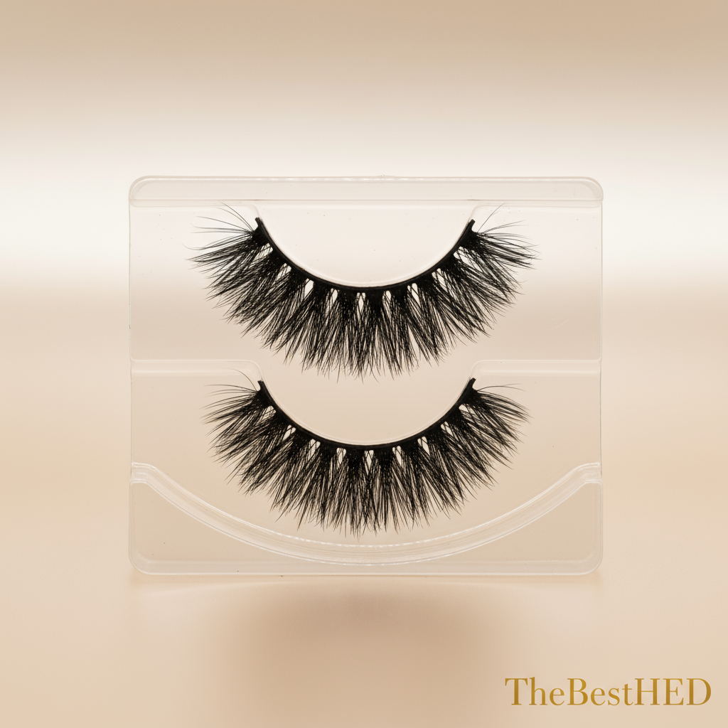 Tulip Faux 3D Volume Lashes - Pearl Background with Logo