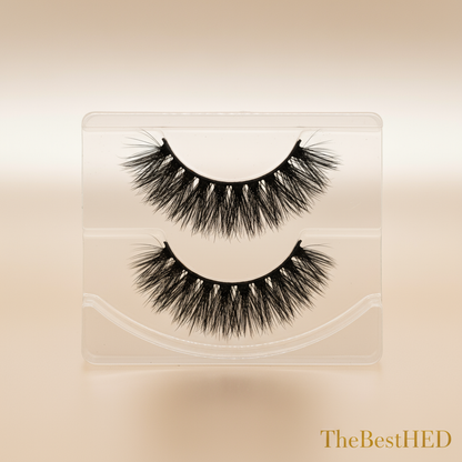 Tulip Faux 3D Volume Lashes - Pearl Background with Logo