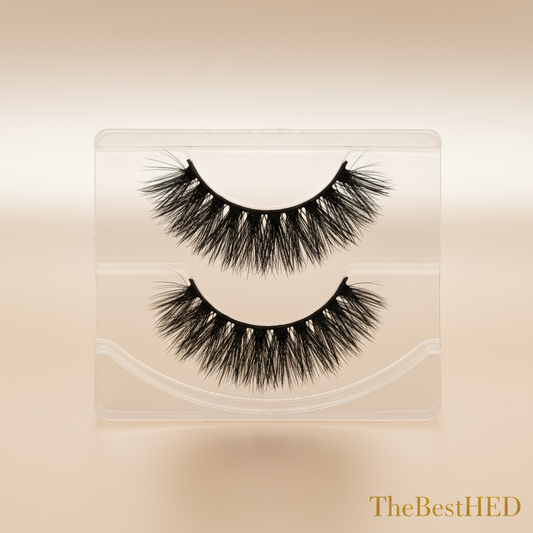 Tulip Faux 3D Volume Lashes - Pearl Background with Logo